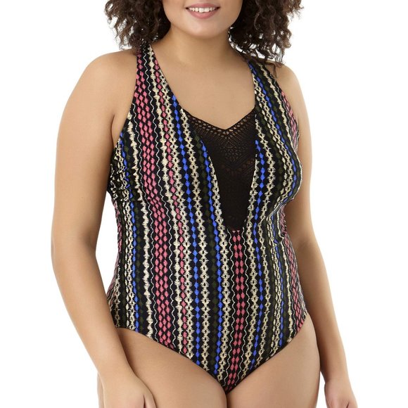 Time and Tru Other - NEW Time and Tru Plus 3X One Piece Swim Suit